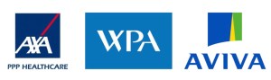 Image with the AXA PPP, WPA, Aviva logos